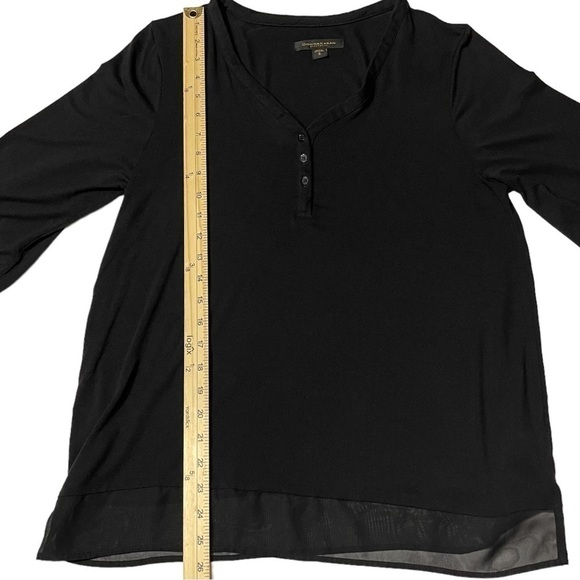 Donna Karan Classic Lounge Tee In Black Relaxed Style 3/4 Sleeves Size Small - Picture 15 of 16